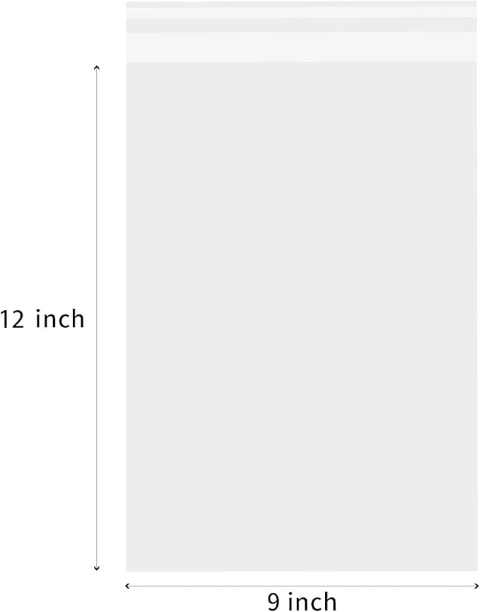 Clear Resealable Cellophane Plastic Bags Self Adhesive - Image 2