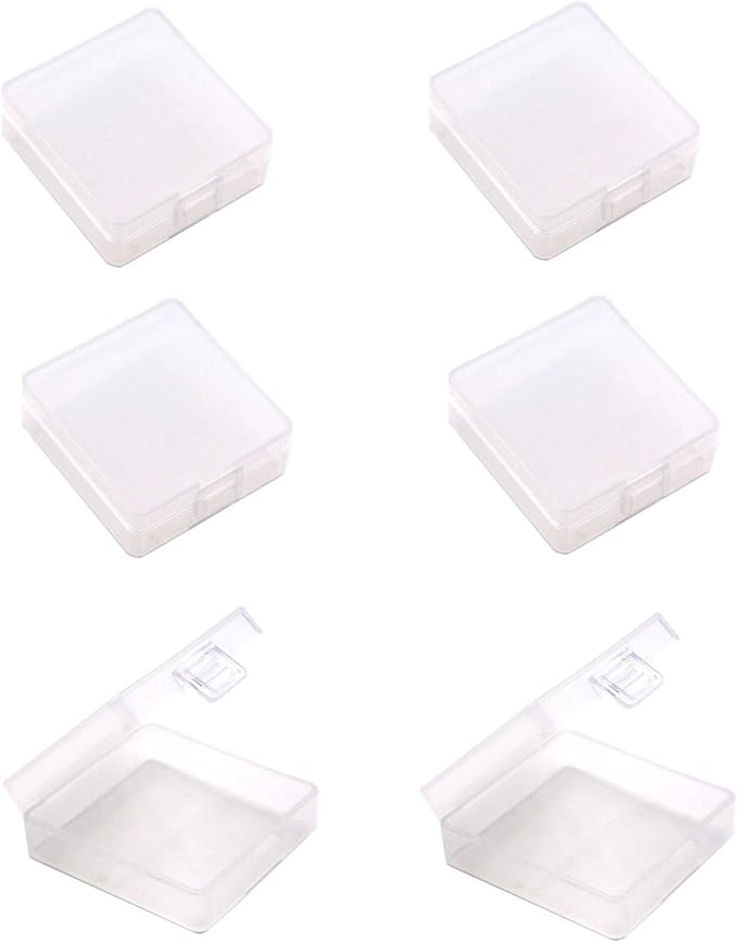 (Pack of 6 9V Battery Storage Case, 9 Volt Battery Storage Box, 9 Volt Battery by Wayllshine