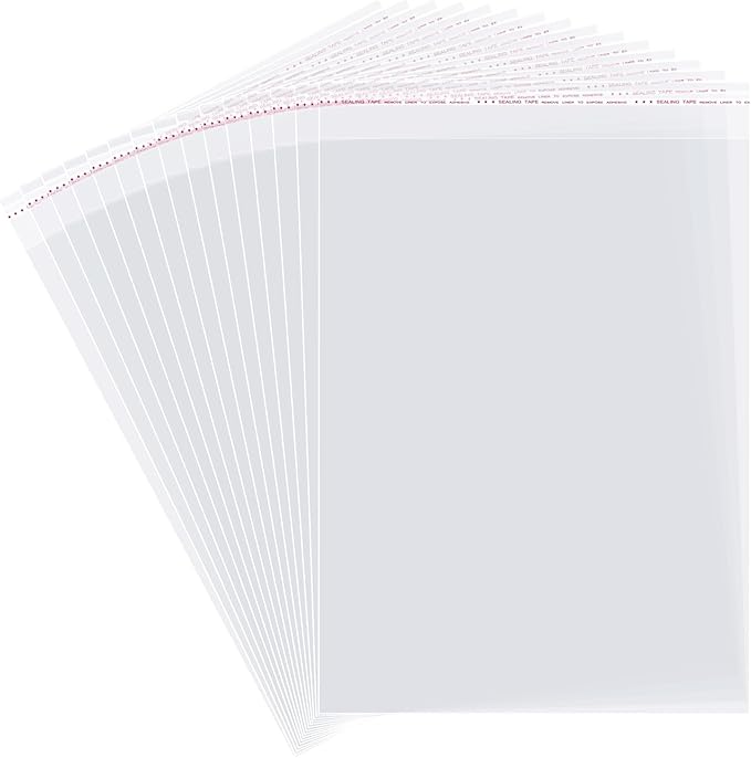 Clear Resealable Cellophane Plastic Bags by Yotelab