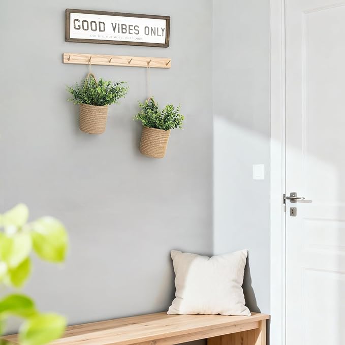 Dahey 2 Pack Wall Hanging Rope Basket - Image 7