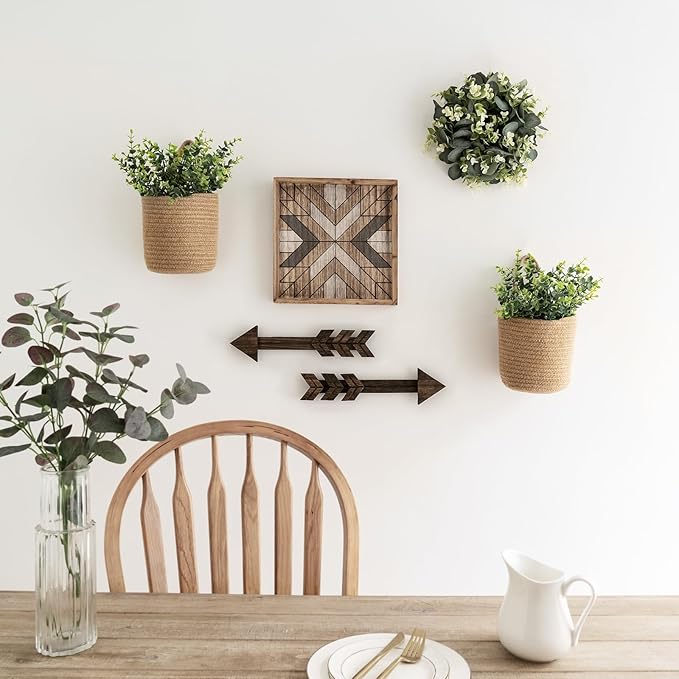 Dahey 2 Pack Wall Hanging Rope Basket - Image 2