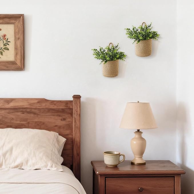 Dahey 2 Pack Wall Hanging Rope Basket - Image 5