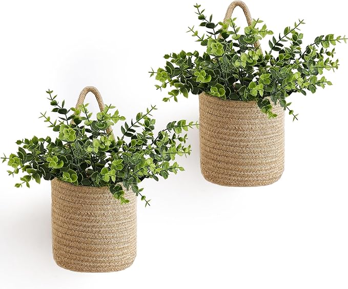 Dahey 2 Pack Wall Hanging Rope Basket by Dahey