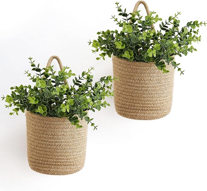 Dahey 2 Pack Wall Hanging Rope Basket by Dahey